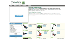 Desktop Screenshot of mowerscentral.com