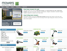 Tablet Screenshot of mowerscentral.com